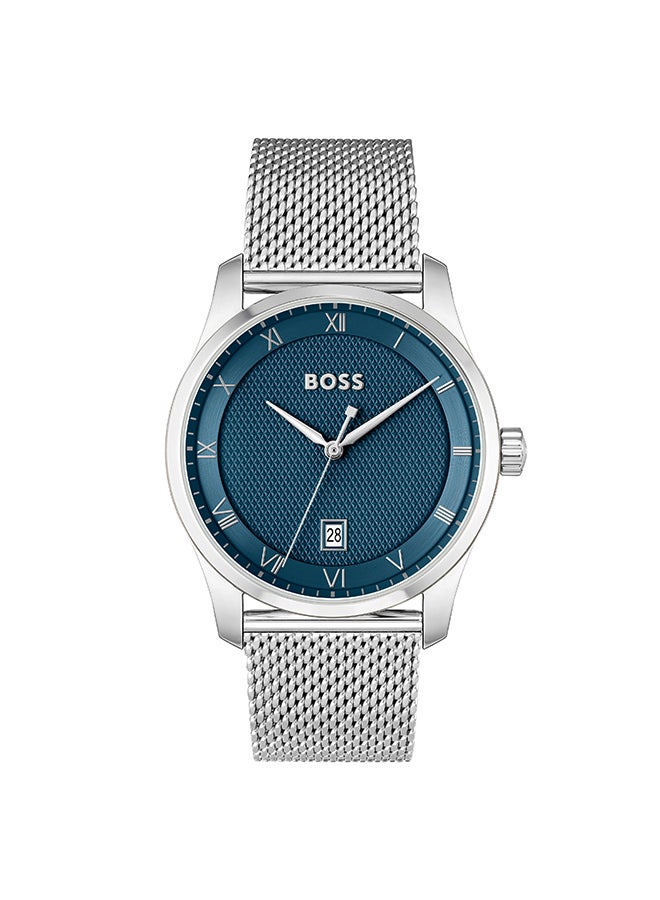 HUGO BOSS ساعة يد رجالية بعقارب دائرية الشكل من الستانلس ستيل 1514115 - 41 ملم - Image 1