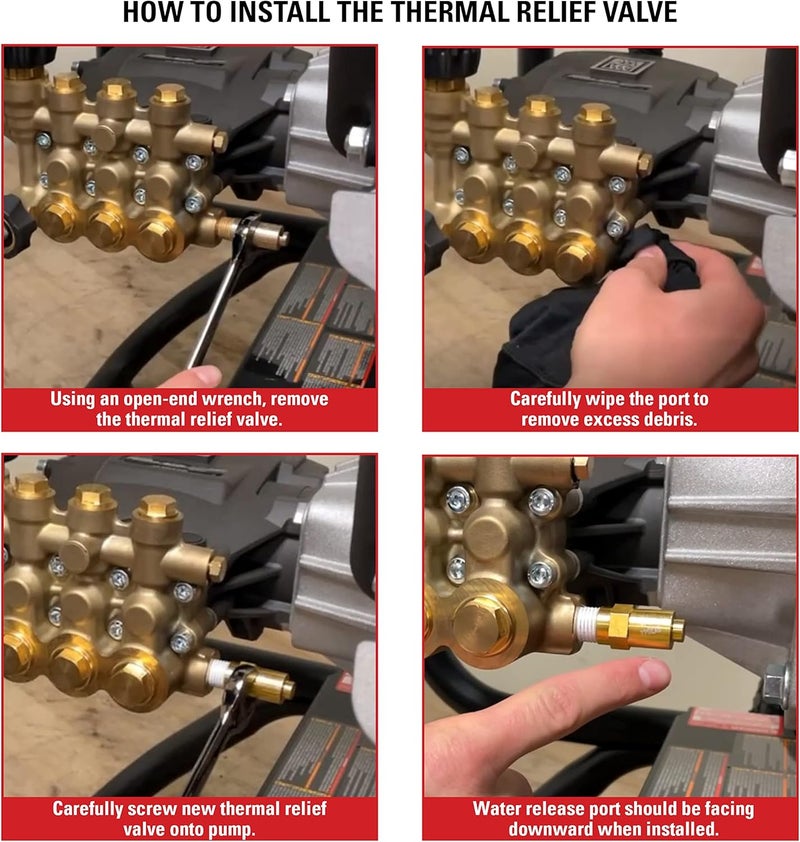 Simpson Cleaning 7101359 Thermal Relief Valve for Gas Powered Pressure Washer Pumps Gold - Image 4