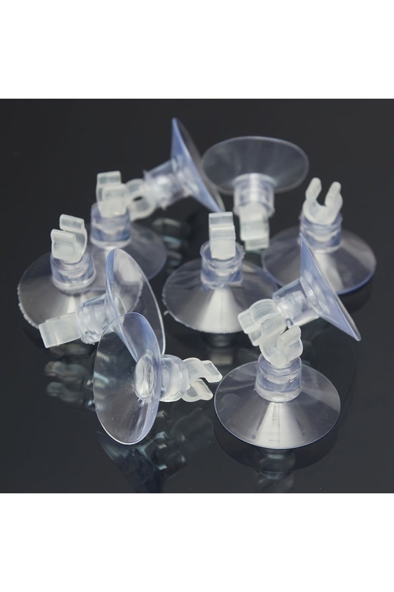 إيروريكس مجموعة من 10 قطع من حوامل الشفط المطاطية الشفافة لأحواض أسماك الزينة، مناسبة لأنابيب وخراطيم ومضخات الهواء.