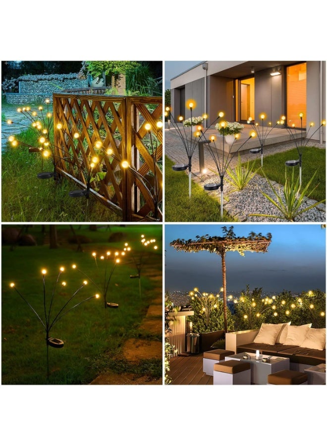 BLOOMING TIME 1 Pack Waterproof Led Solar Garden Lights Firefly Lights(Warm White) - Image 2