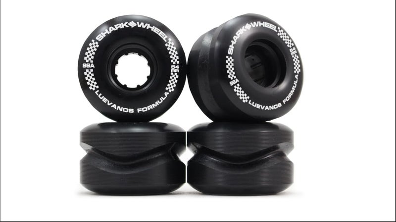 Shark Wheel 54mm 96A Pro Signature Durable Skateboard Wheels for Smooth Ride (Luevanos Formula) - Image 1