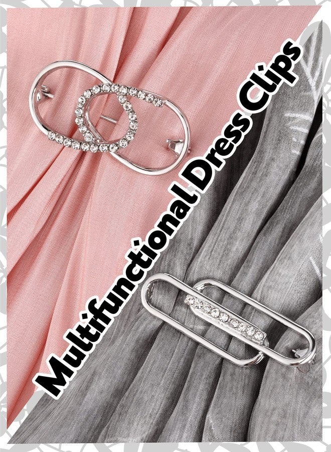 Ferraycle 6 Pieces Vintage Dress Shirt Cardigan Brooch Cinch Clips Retro Sweater Shawl Clips for Women Girls Wearing Gift - Image 5