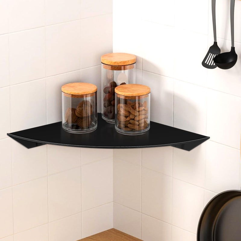 2pcs Shower Bathroom Shelve: Floating Storage for Soap and Shampoo - Wall Shower Organizer with Mounting Screws for Inside - Image 3