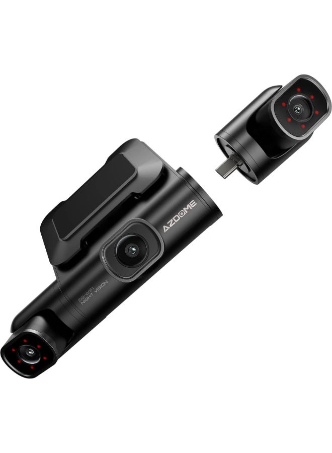 أزدوم كاميرا سيارة AZDOME M660 4 قنوات بدقة 2K مع تحكم صوتي ذكي وذاكرة داخلية 128GB eMMC ووضع مراقبة 24 ساعة - Image 4