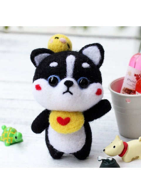 DIY Wool Felting Ballet Doll Kit Duck Duck Chai Dog + Tools + Video Tutorial