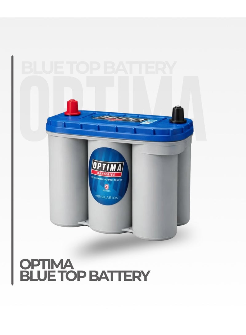 Optima Blue Top 12V 75Ah AGM Battery 8052-188 Dual Purpose Deep Cycle & Starting CCA 975A for Marine & RV - Image 1