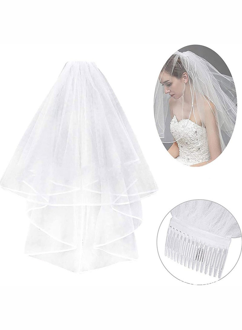 Women Bride To Be Printed Sash With Shoulder Length Veil Party Set，for Wedding Bridal Shower Engagement Party Favors BachParty Decorations  - Image 2