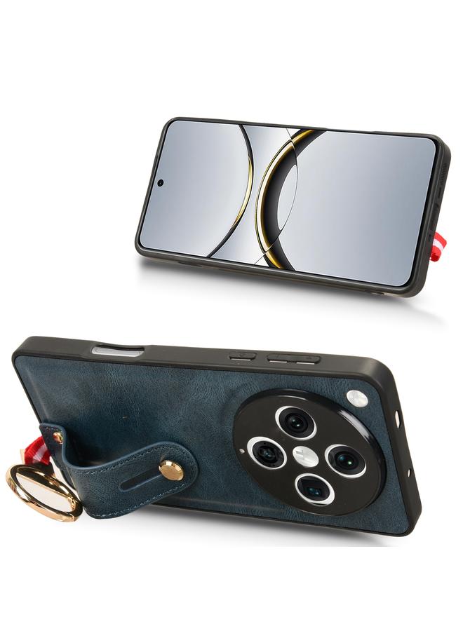 اس-توب جراب خلفي من الجلد مع سوار معصم لهاتف OPPO Find X8 Pro - Image 5