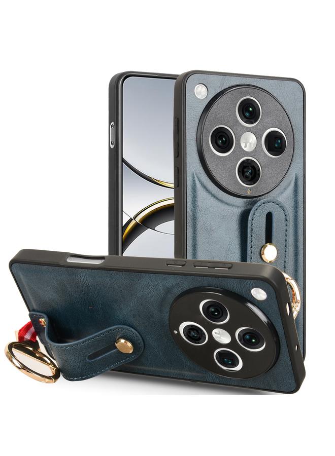 اس-توب جراب خلفي من الجلد مع سوار معصم لهاتف OPPO Find X8 Pro - Image 1