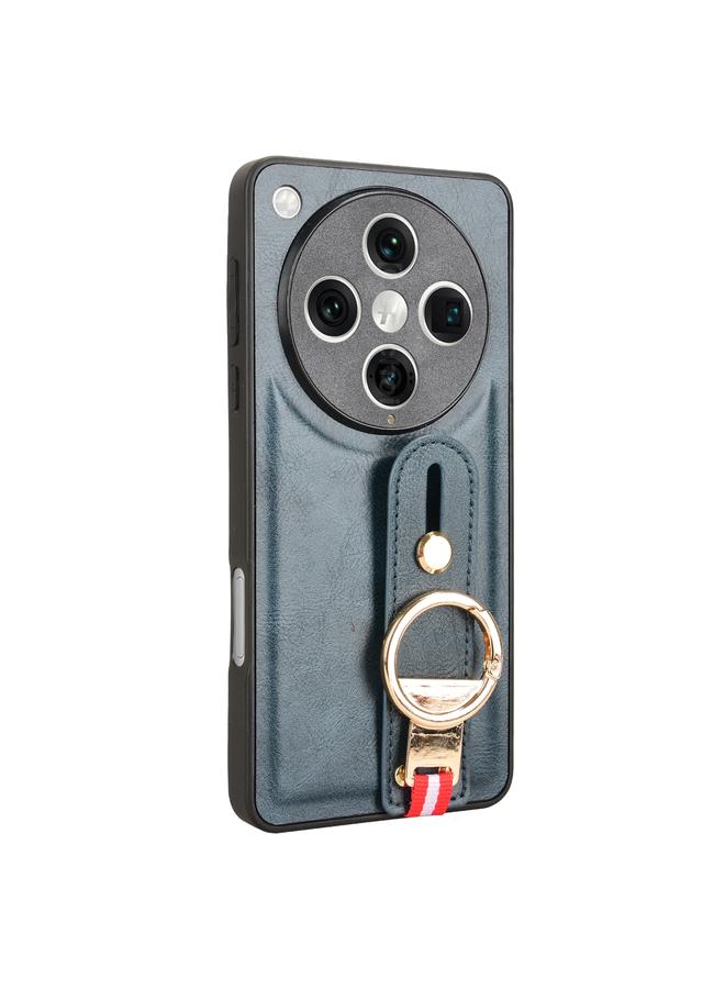 اس-توب جراب خلفي من الجلد مع سوار معصم لهاتف OPPO Find X8 Pro - Image 4