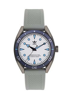 Adidas ساعة يد سيليكون دائرية الشكل للرجال من AOFH22003 - 42 مم - زرقاء  - Image 1
