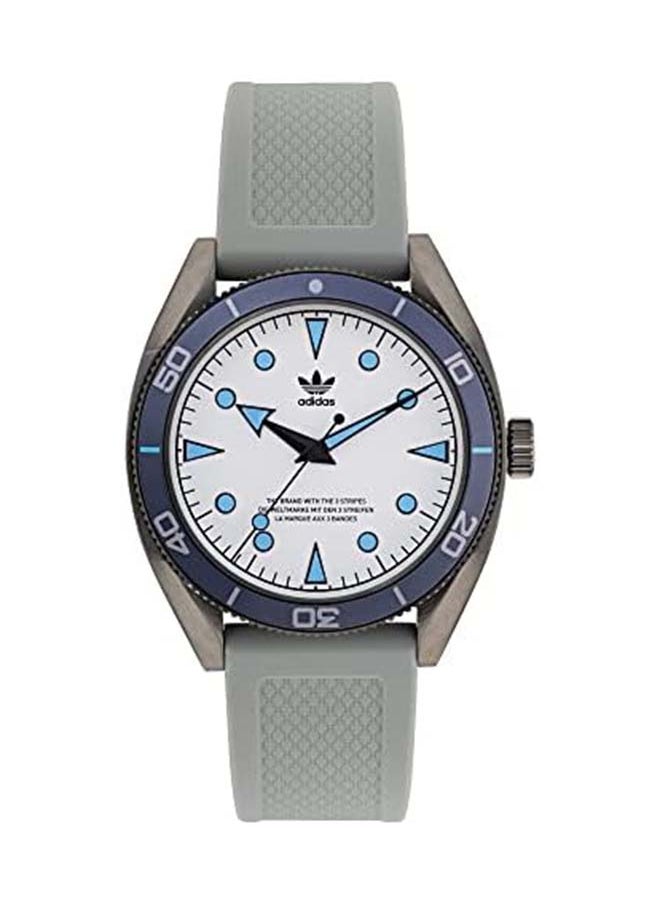 Adidas - Men's Analog Round Shape Silicone Wrist Watch AOFH22003 - 42 Mm Blue - Image 1