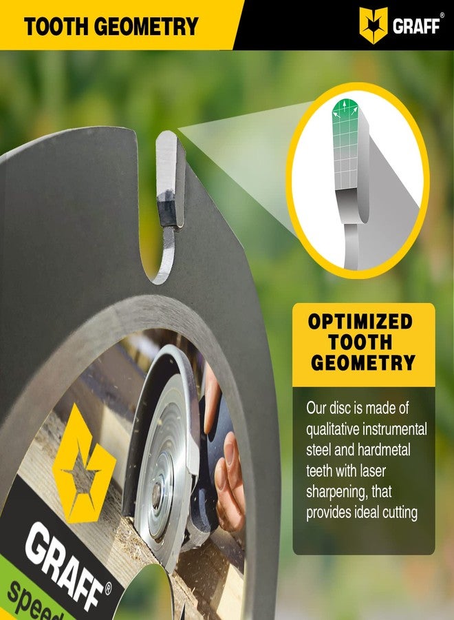GRAFF SPEEDCUTTER 4-1/2 Inch Wood Carving Disc for Angle Grinder - Circular Saw Blade for Cutting, Sculpting & Shaping - 7/8 Inch Arbor - 115mm - Image 5