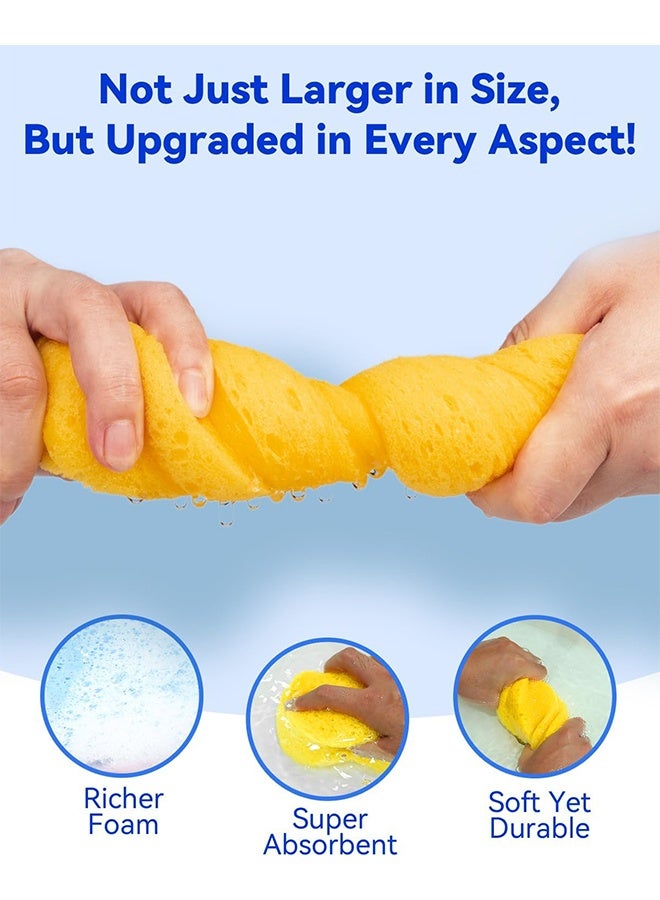 2 Pack Car Sponges Jumbo Sponges For Car Cleaning Anti Scratch Technology for Car Exterior & Window Washing Perfect For Wheels, Windscreen & Bodywork for Kitchen, Bathroom, Household Clean - Image 5