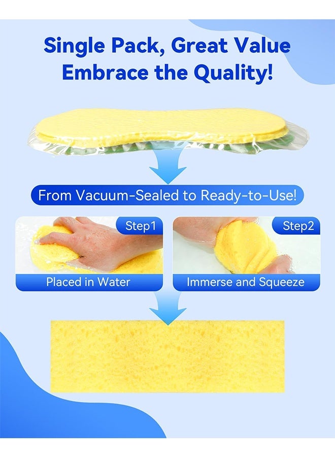 2 Pack Car Sponges Jumbo Sponges For Car Cleaning Anti Scratch Technology for Car Exterior & Window Washing Perfect For Wheels, Windscreen & Bodywork for Kitchen, Bathroom, Household Clean - Image 3