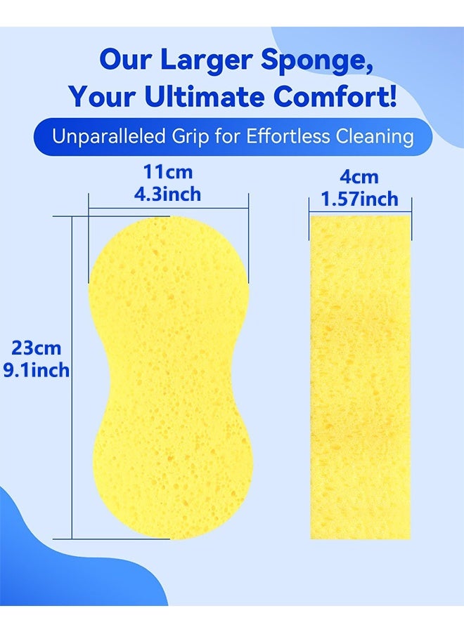 2 Pack Car Sponges Jumbo Sponges For Car Cleaning Anti Scratch Technology for Car Exterior & Window Washing Perfect For Wheels, Windscreen & Bodywork for Kitchen, Bathroom, Household Clean - Image 2