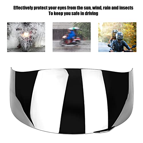 Ejoyous Motorcycle Helmet Visor, Motorcycle Wind Helmet Lens Visor Protector Fit for AGV K1 K3 SV K5 K5?S (Silver Plated) - Image 3