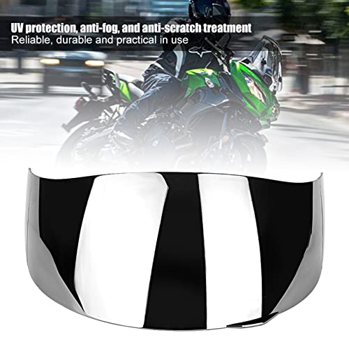 Ejoyous Motorcycle Helmet Visor, Motorcycle Wind Helmet Lens Visor Protector Fit for AGV K1 K3 SV K5 K5?S (Silver Plated) - Image 2