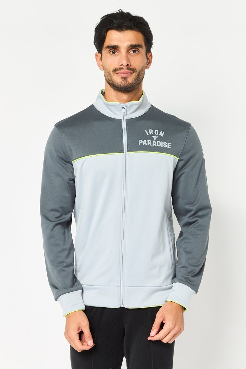 UNDER ARMOUR Men Sportswear Fit Training Track Jacket, Multicolor - Image 1