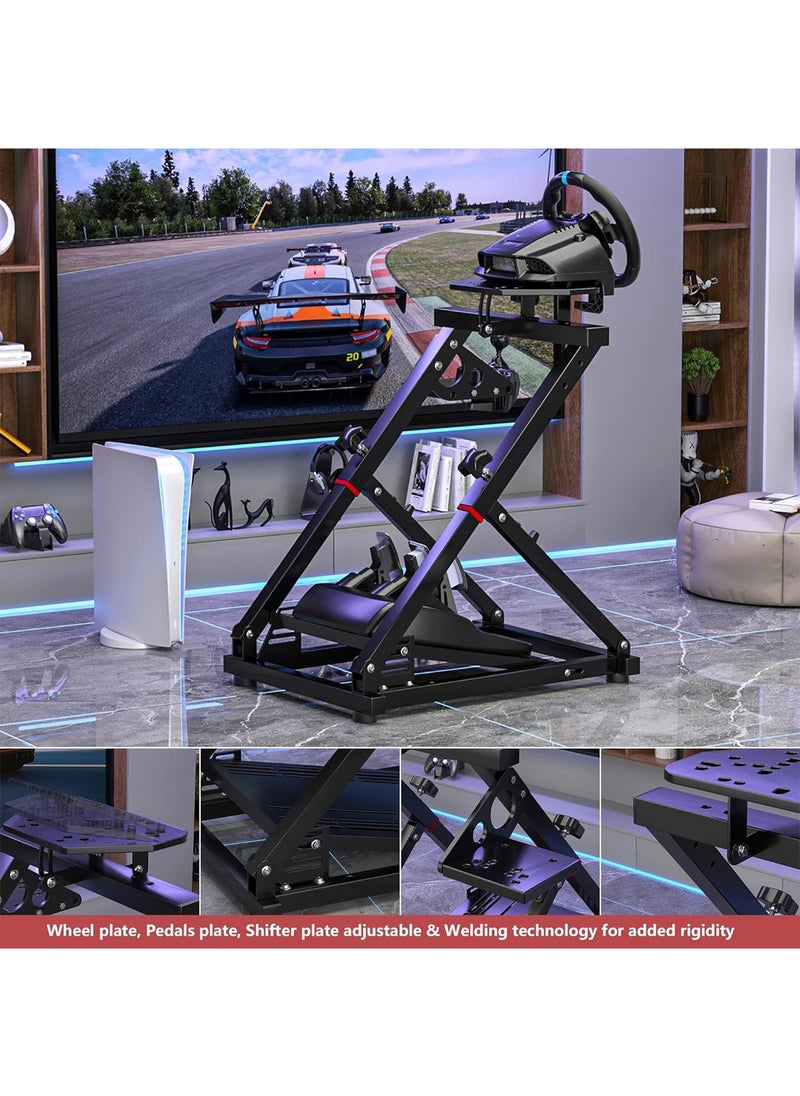 FlashHawk Racing Wheel Stand Steering Wheel Stand Racing Simulator Cockpit Support for Logitech G29 G920 G923 G27 G25 Thrustmaster for Xbox Ps4 Ps5 Pc  - Image 4