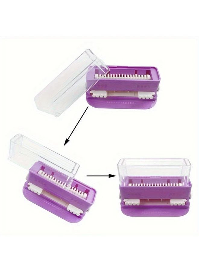 Green Dental Micro Applicator Dispenser Disposable Brush Stick Storage Box Case Tip Organizer - Image 3