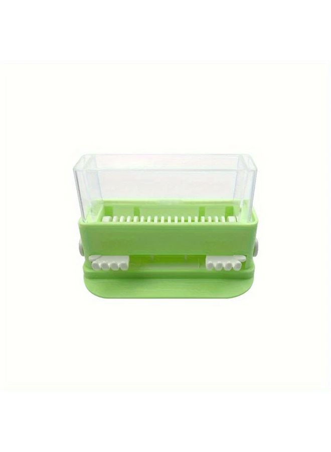 Green Dental Micro Applicator Dispenser Disposable Brush Stick Storage Box Case Tip Organizer - Image 1