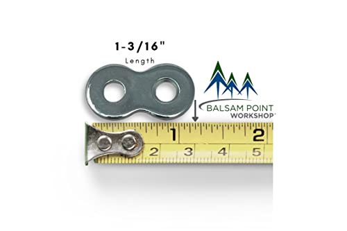 Balsam Point Workshop 30-Pack - Heavy Duty Figure 8 Table Top Connector or Desk Top Fastener Clip - Thick 12 Gauge Steel - Image 3