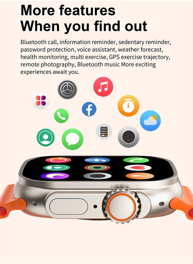 AROAQ - T900 Ultra 2 GS Big 2.3 Infinite Display Series 9 Super Fast Ultra Smartwatch Blue - Image 1