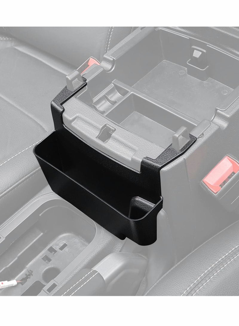 Center Console Armrest Storage Box Organizer – Fits Jeep Wrangler JL JT 2018-2021, Black ABS