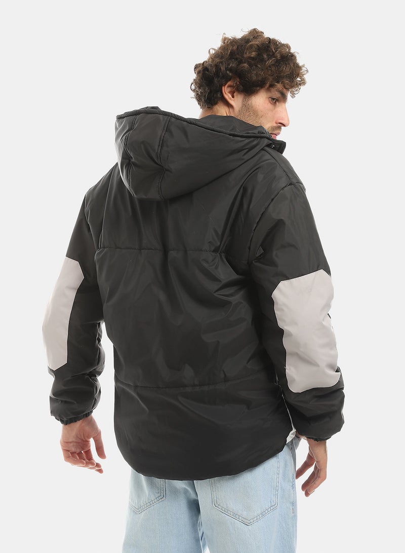 Andora Tri-Tone Long Sleeves Hooded Jacket_Multicolour - Image 3