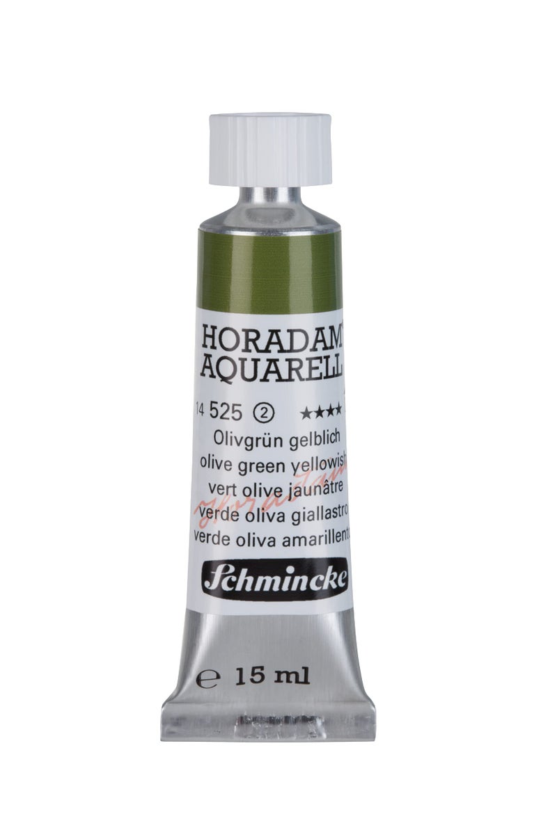 Schmincke HORADAM AQUARELL finest artists watercolours Olive green yellowish 15 ml