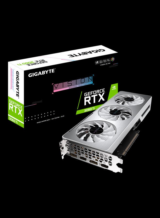 GIGABYTE GeForce RTX 3060 Ti Vision OC 8GB Graphics Card Silver - Image 1