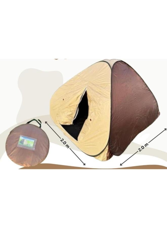Generic Double Person Instant Pop-Up Tent, for Camping Tent Automatic Quick Release Waterproof Outdoor Fishing Sun Shade Picnic BBQ Beach Size: 2*2*1.35m  - Image 2
