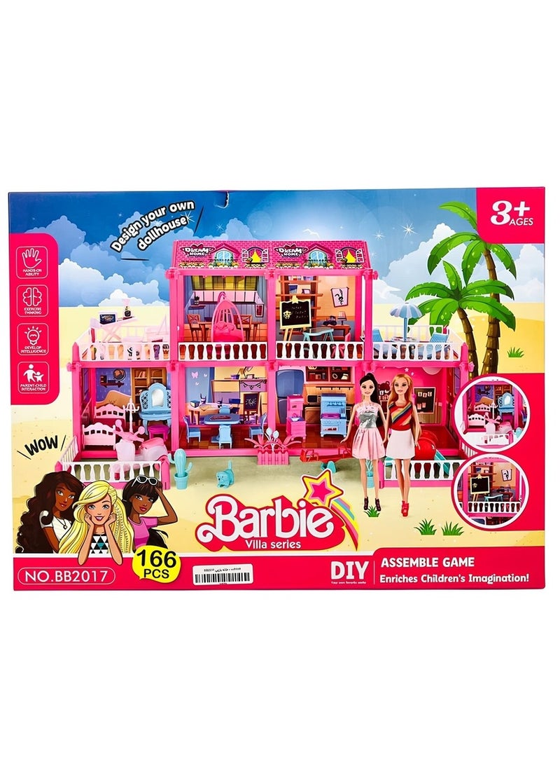 Barbie Barbie Villa Series DIY 166 Pieces - BB2017 