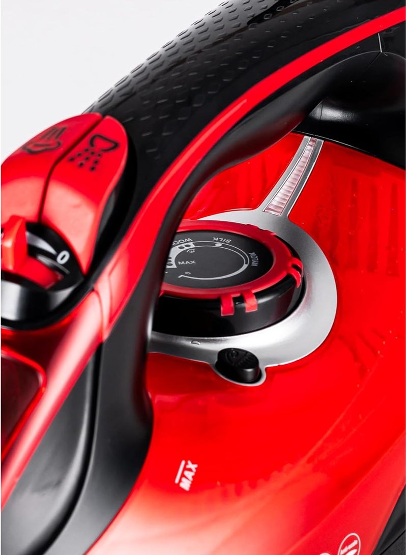 Denx Multifunctional Steam Iron with Non-Stick Soleplate, Wet/Dry Function/Temperature Control, Dry/Steam Burst/Steam/Vertical Steam/Spray - Image 4