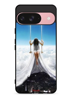 Tolwak Google Pixel 9 Protective Case Cover Moon Clouds Town Art  - Image 1