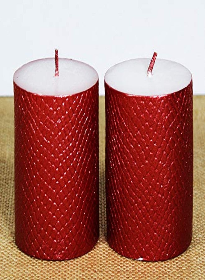 Maxime Candles Decorative Mpink Candles Set of 2 - Image 1