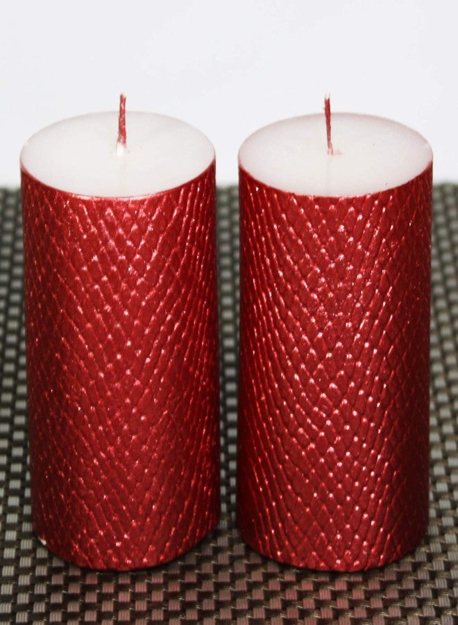 Maxime Candles Decorative Mpink Candles Set of 2 - Image 2