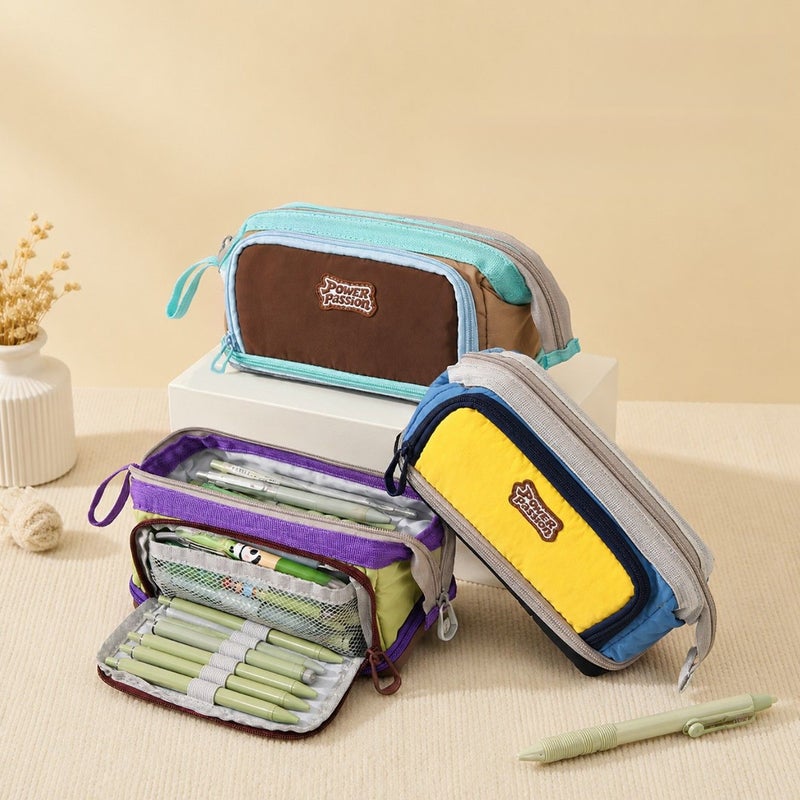 Boys Pencil Case Multi-Layer 6-12 Years,School Supplies Large Capacity Lightweight Easy-to-Clean Wear-Resistant Stationery  Bag - Image 3