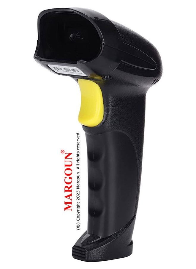MARGOUN - Wireless Laser Barcode Scanner Compatible with Bluetooth, Portable USB (X-620G) - Image 1