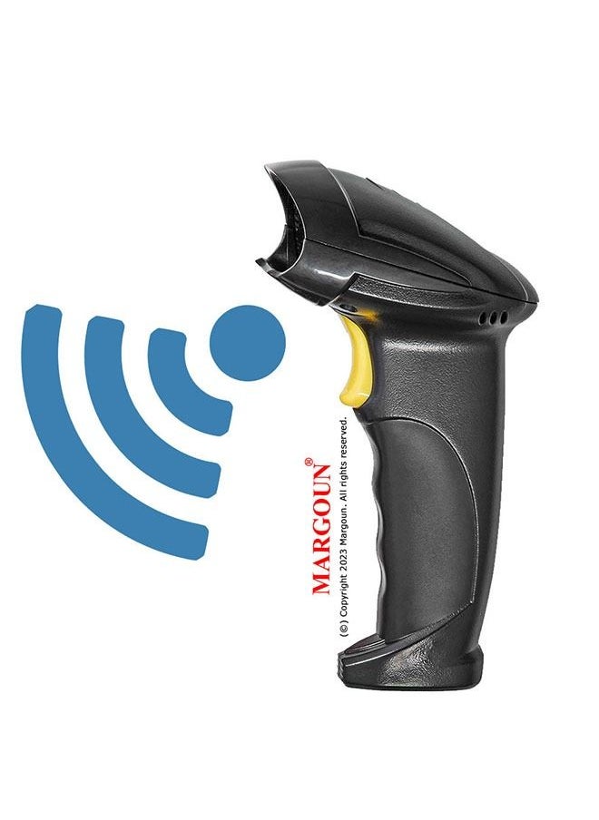 MARGOUN - Wireless Laser Barcode Scanner Compatible with Bluetooth, Portable USB (X-620G) - Image 1