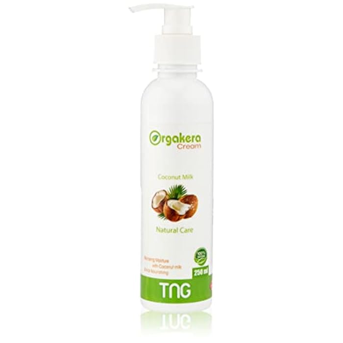 Orgakera Cream Natural Care Moisturizer with Coconut Milk - 250 ml - Image 1
