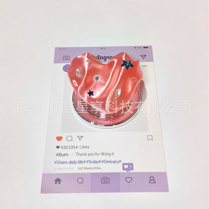 3D Silk Diamond Love MagSafe Magnetic Phone Stand - Image 3