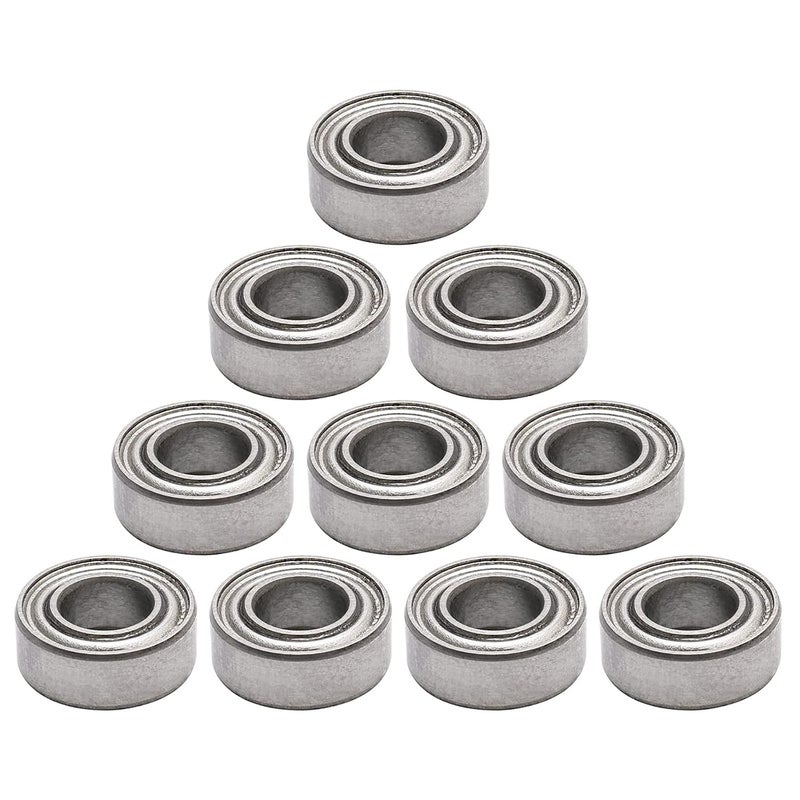 NewZoll 4x8x3 mm Deep Groove Ball Bearing Skateboard Bearings MR84ZZ L840ZZ 10 PCS Skateboard Bearings  - Image 1