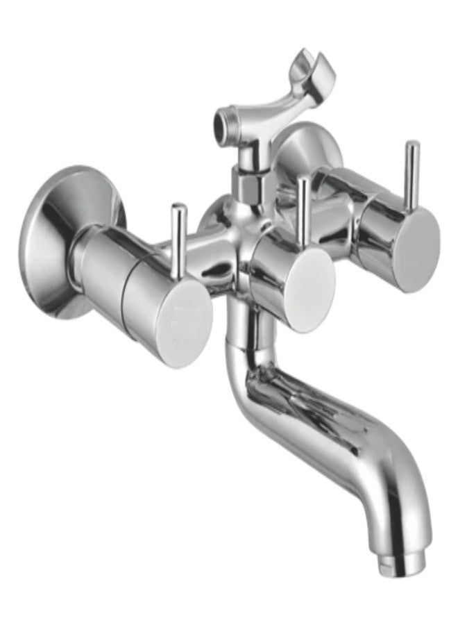 10X Brass Bathroom Wall Mixer 2 in 1 for Bathroom PK-46940 with Crutch