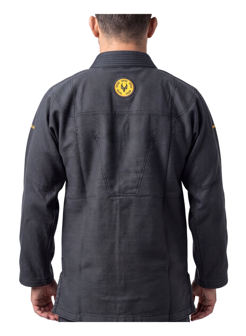TATSU FEARLESS BJJ Gi – Black | Premium Pearl Weave - Adults - Image 4