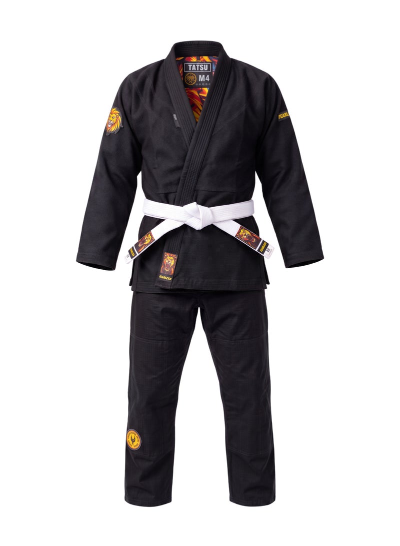 TATSU FEARLESS BJJ Gi – Black | Premium Pearl Weave - Adults - Image 1