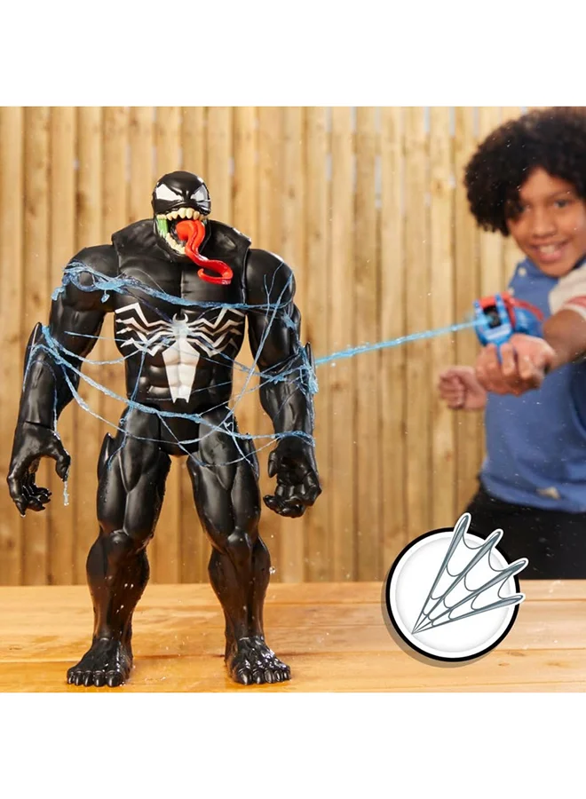 SPIDERMAN Marvel Spider-Man Real Webs Ultimate Web Blaster, 2-in-1 Blaster, Role Play Toy, Spider-Man Costume, Spider-Man Toys for Kids 5 and Up