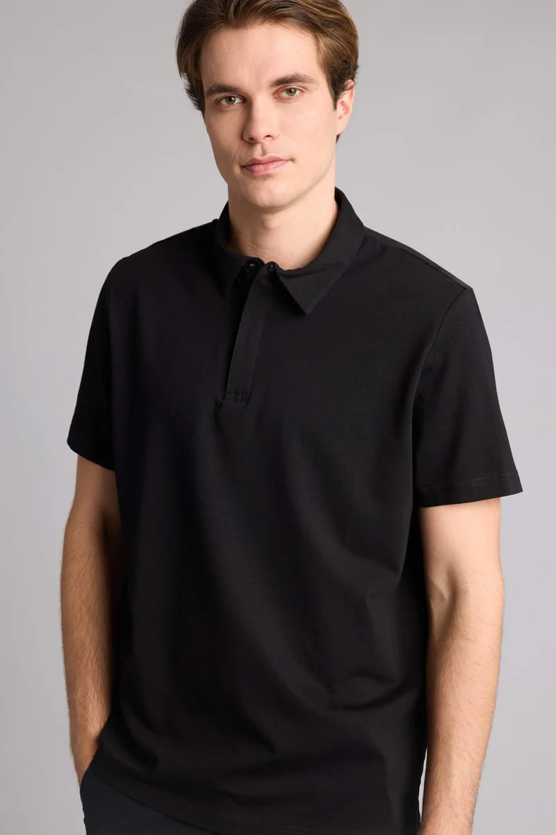 Defacto Cotton Regular Fit Short Sleeve Polo T-Shirt