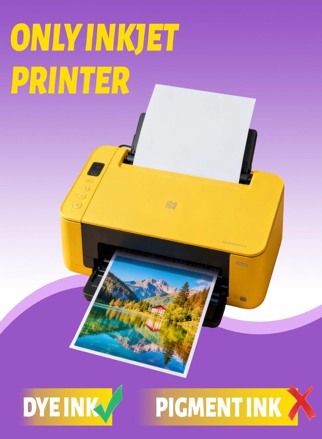 Uinkit 8.5x11 48lb 180Gsm 100 Sheets Inkjet Photo Paper Glossy Professional Photographic Paper Letter Size 8.5Mil Instant Dry Suitable for All Ink Printers - Image 3